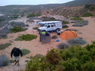 Camp site at Sand Baai
